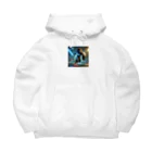 kumama07の出陣ライオンロボ Big Hoodie