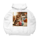 IloveCatのかわいい子猫がお部屋を明るくする姿 Big Hoodie