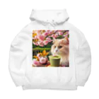 猫と紡ぐ物語の春の訪れを告げる桜満開 Big Hoodie