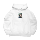 rentorataの可愛いホワイトタイガー Big Hoodie