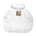 ほっこり絵音舎のいっしょにえいご！ Big Hoodie