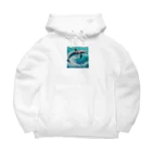 sora377の水中のバレリーナ、イルカ Big Hoodie