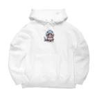 IloveCatのサメのフードを被った愛くるしい子猫 Big Hoodie