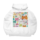 F2 Cat Design Shopのbeloved cats 002 ビッグシルエットパーカー