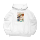 AQUAMETAVERSEの帽子をかぶった可愛い子猫 Marsa 106 Big Hoodie