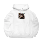 shopSHOPの本を読む猫 Big Hoodie