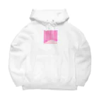 ピンク系水彩画の水彩 ベビーピンク Big Hoodie