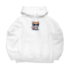 BinaryStoreのきらりんサングラスにゃんこ Big Hoodie