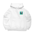 Smile Pop Artの水中パンダ Big Hoodie