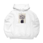 AQUAMETAVERSEの墨絵の様な花束と少女　ラフルール　1859 Big Hoodie