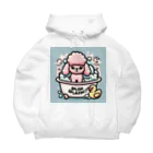 keikei5のプードルのふわふわがバスタイム Big Hoodie