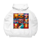 HAPPYTimeのカラフル背景 Big Hoodie