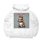 miyasaku102のドット絵ウサギ Big Hoodie