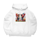 zenjoyのフラワーペンギン Big Hoodie