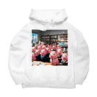 MTHの会社のらいんあっぷをするみにぶた管理製品 Big Hoodie