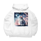 星降る夜にのsakura cat2 Big Hoodie