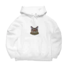 うどんもちの変顔キジトラ猫 Big Hoodie