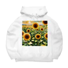 LOGOstylesの変わらぬ　ひまわり Big Hoodie