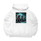 momonekokoのROCKな恐竜 Big Hoodie