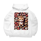 メロンパン猫のドーナツ溢れる猫 Big Hoodie