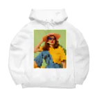 Unique Existenceのart woman mosaic Big Hoodie