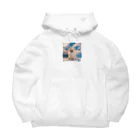 china-musumeの夏が大好き！白のポメラニアン。名前はアイス Big Hoodie