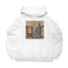 ヲシラリカの油絵　知らない都市の風景　ノスタルジー Big Hoodie