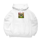 JAMnano1837の猫 in 花園 Big Hoodie