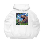 AQUAMETAVERSEの恐竜と少年　なでしこ1478 Big Hoodie