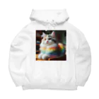 Creation CATの虹色CAT Big Hoodie