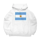 お絵かき屋さんのアルゼンチンの国旗 ビッグシルエットパーカー