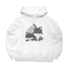 tarou07ショップのマメシバ Big Hoodie