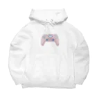 ふわぽこにゃんにゃんSHOP☁️🫧SUZURI支店のにゃんにゃん猫ゲームコントローラー Big Hoodie