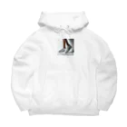 アミュペンの白いスニーカー Big Hoodie