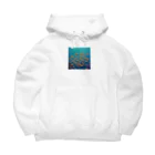 takekoputaの海中を泳ぐ魚のひれ Big Hoodie