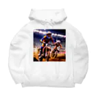 Bikers' Galleryのチャンピオンライド：モトクロスアクション Big Hoodie