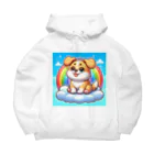 Minoyaの雲に乗った犬 Big Hoodie