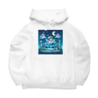 キャラクターズのキラキラ夜景飛行くん Big Hoodie