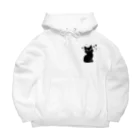 Mizuki・ASIA CATの黒猫ニャン・ポイント Big Hoodie