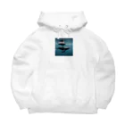 tozaki5573のクジラの親子 Big Hoodie