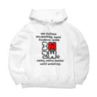 きらくや。~kirakuya~の3ｍ2ｗロゴのやつ。 Big Hoodie