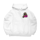 ふんわか ぷにゅのラブリーパグ Big Hoodie