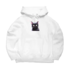 M&Kの黒猫2 Big Hoodie