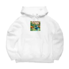 OTIRUBUTUBUTUの折り紙でザウルス Big Hoodie