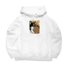 ayamomohidemiのキュートな猫猫あくび Big Hoodie