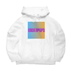 UnderpopSのUnderpopS　ロゴ　グラデパターン Big Hoodie