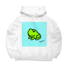 雑貨屋kerori(ザッカヤケロリ）のカエル（おすわり） Big Hoodie