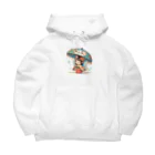 bona fideの開運招き猫　みこ Big Hoodie