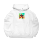 KIglassesのサングラスをかけたハッピーなヒトデ - 海の陽気な仲間！ Big Hoodie