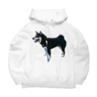 クリスタの黒芝犬 ジャック Big Hoodie